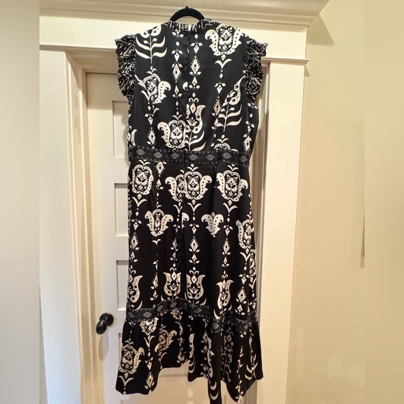Lane Bryant Black and White Floral Maxi Dress - Picture 3 of 4